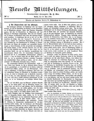 Neueste Mittheilungen vom 15.05.1882