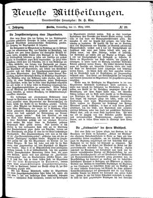 Neueste Mittheilungen on Mar 11, 1886