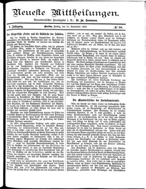 Neueste Mittheilungen vom 10.09.1886