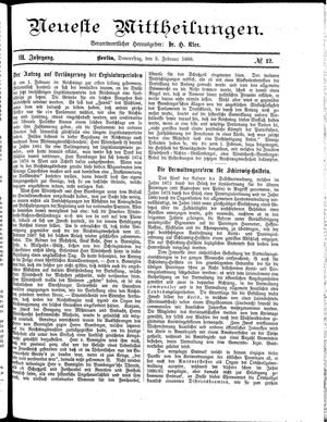 Neueste Mittheilungen on Feb 2, 1888