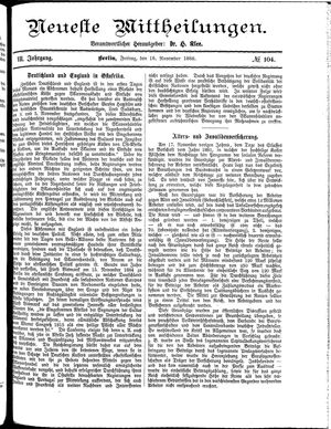 Neueste Mittheilungen on Nov 16, 1888