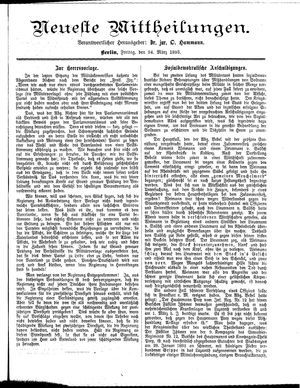 Neueste Mittheilungen vom 24.03.1893