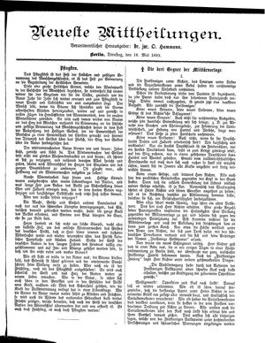 Neueste Mittheilungen vom 16.05.1893
