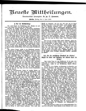 Neueste Mittheilungen vom 09.06.1893