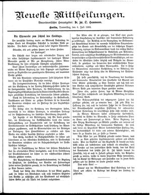 Neueste Mittheilungen vom 06.07.1893