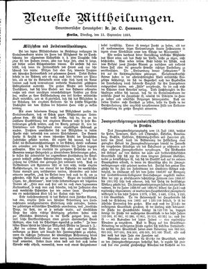 Neueste Mittheilungen vom 12.09.1893