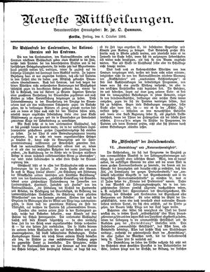 Neueste Mittheilungen vom 06.10.1893