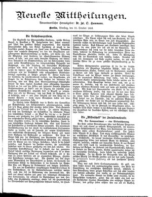 Neueste Mittheilungen vom 10.10.1893