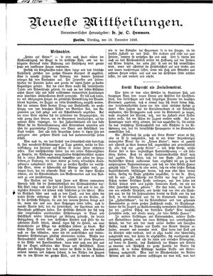 Neueste Mittheilungen on Dec 19, 1893