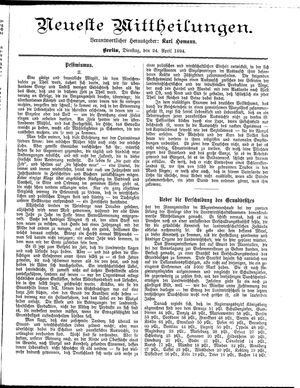 Neueste Mittheilungen vom 24.04.1894