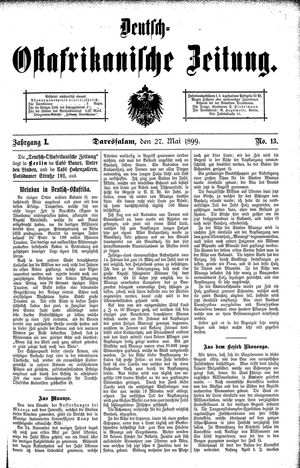 Deutsch-Ostafrikanische Zeitung vom 27.05.1899
