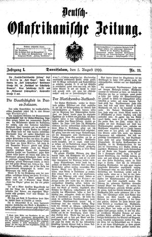 Deutsch-Ostafrikanische Zeitung vom 05.08.1899