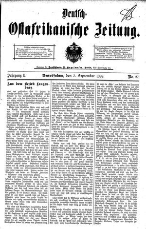 Deutsch-Ostafrikanische Zeitung vom 02.09.1899