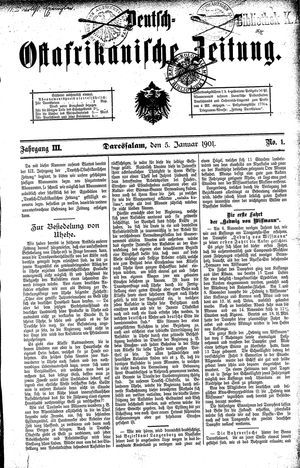 Deutsch-Ostafrikanische Zeitung on Jan 5, 1901