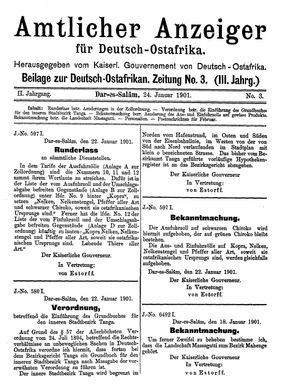 Deutsch-Ostafrikanische Zeitung vom 24.01.1901