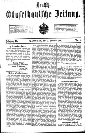 Deutsch-Ostafrikanische Zeitung vom 09.02.1901