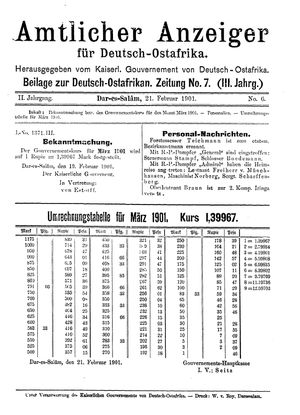 Deutsch-Ostafrikanische Zeitung vom 21.02.1901