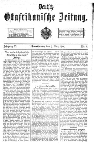 Deutsch-Ostafrikanische Zeitung vom 09.03.1901
