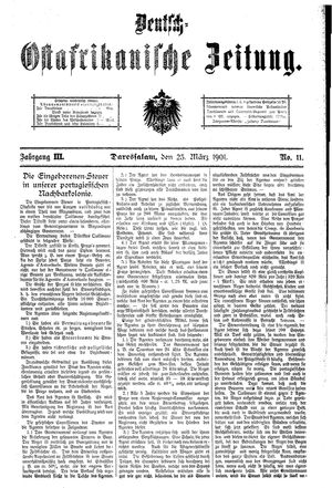 Deutsch-Ostafrikanische Zeitung vom 23.03.1901