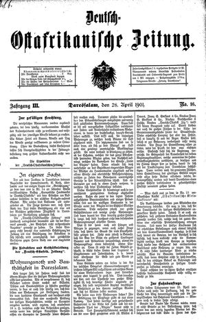 Deutsch-Ostafrikanische Zeitung vom 28.04.1901