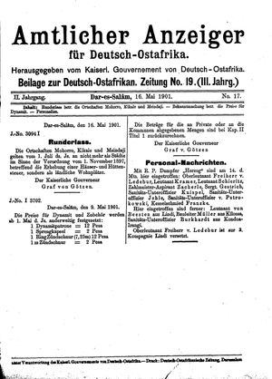 Deutsch-Ostafrikanische Zeitung vom 16.05.1901