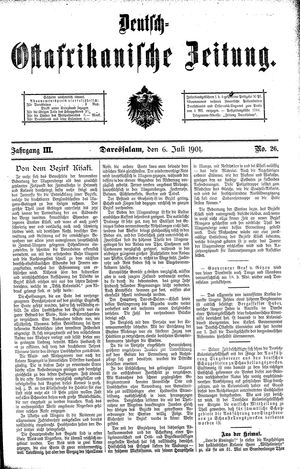 Deutsch-Ostafrikanische Zeitung vom 06.07.1901
