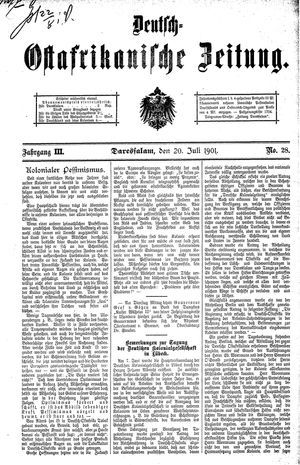 Deutsch-Ostafrikanische Zeitung vom 20.07.1901