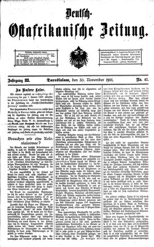 Deutsch-Ostafrikanische Zeitung vom 30.11.1901