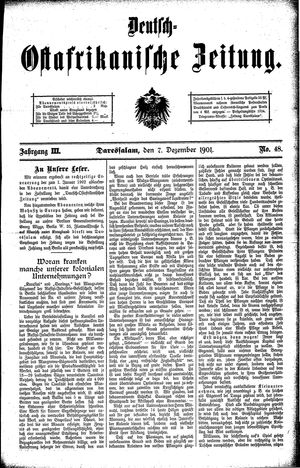 Deutsch-Ostafrikanische Zeitung vom 07.12.1901