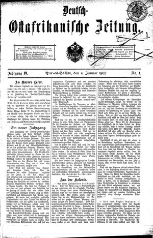 Deutsch-Ostafrikanische Zeitung vom 04.01.1902