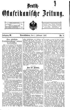 Deutsch-Ostafrikanische Zeitung vom 01.02.1902