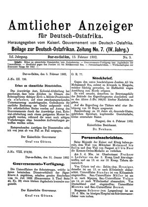 Deutsch-Ostafrikanische Zeitung vom 13.02.1902
