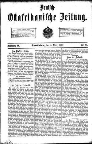 Deutsch-Ostafrikanische Zeitung vom 08.03.1902