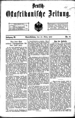 Deutsch-Ostafrikanische Zeitung vom 22.03.1902