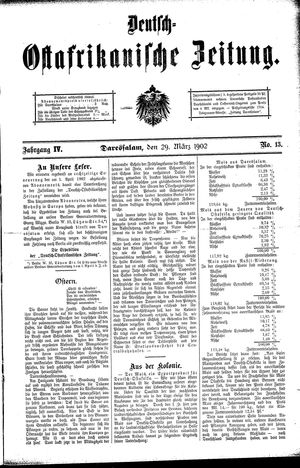 Deutsch-Ostafrikanische Zeitung vom 29.03.1902