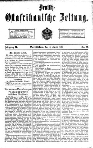 Deutsch-Ostafrikanische Zeitung vom 05.04.1902