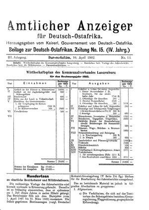 Deutsch-Ostafrikanische Zeitung on Apr 10, 1902