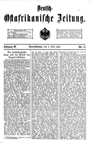 Deutsch-Ostafrikanische Zeitung on May 3, 1902