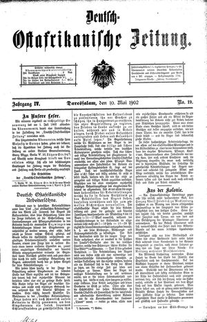 Deutsch-Ostafrikanische Zeitung vom 10.05.1902