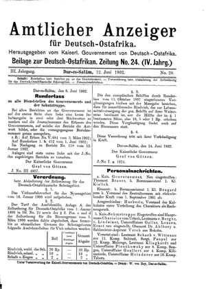 Deutsch-Ostafrikanische Zeitung vom 12.06.1902