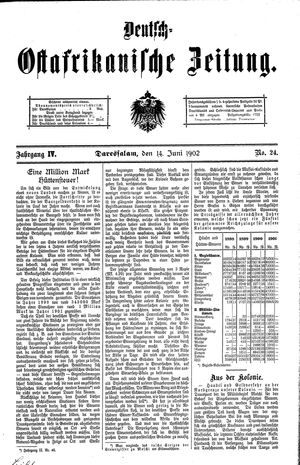 Deutsch-Ostafrikanische Zeitung vom 14.06.1902