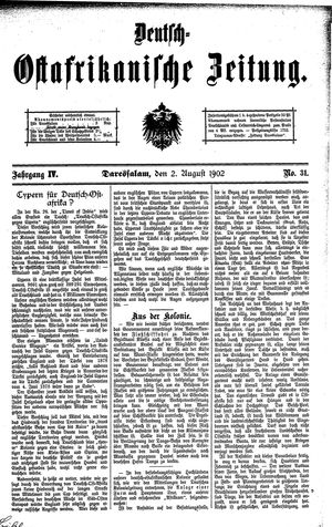 Deutsch-Ostafrikanische Zeitung on Aug 2, 1902
