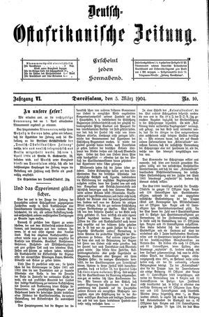 Deutsch-Ostafrikanische Zeitung on Mar 5, 1904
