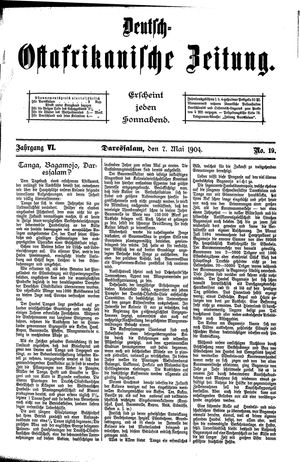 Deutsch-Ostafrikanische Zeitung vom 07.05.1904