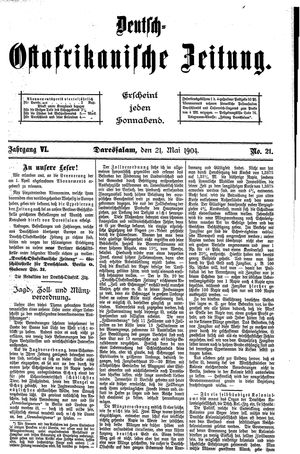 Deutsch-Ostafrikanische Zeitung on May 21, 1904