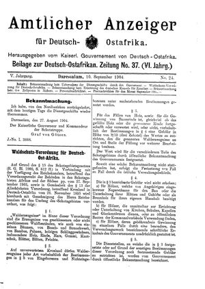 Deutsch-Ostafrikanische Zeitung vom 10.09.1904