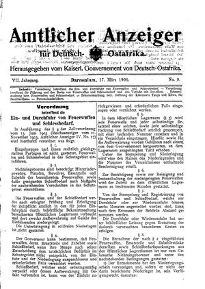 Deutsch-Ostafrikanische Zeitung vom 17.03.1906