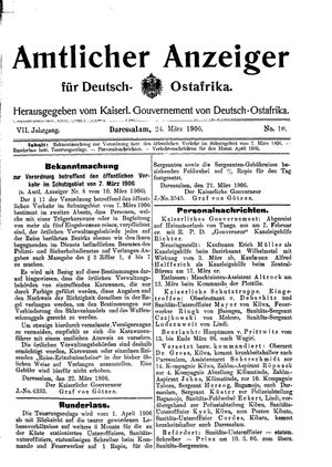 Deutsch-Ostafrikanische Zeitung vom 24.03.1906