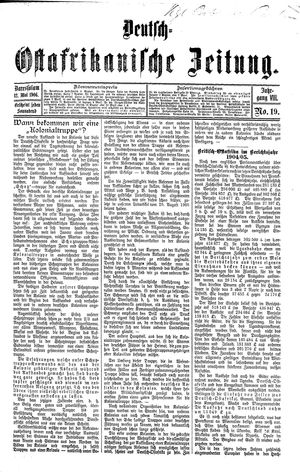 Deutsch-Ostafrikanische Zeitung vom 12.05.1906