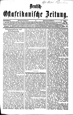 Deutsch-Ostafrikanische Zeitung on Jun 2, 1906